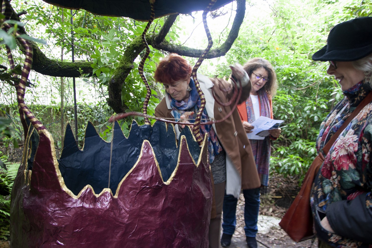 Sculptures en plâtre des fontaines de larmes de l'artiste Arnaud Degouy au Pluralium